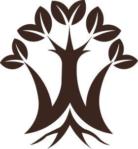 Logo de WENDOO : un arbre aux racines visibles